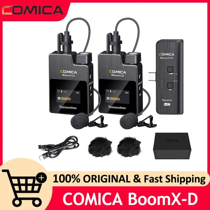 Беспроводной микрофон COMICA BoomX-D UC2 UC1 2,4G для iPhone 15/Pro/Pro Max Android iPad ноутбука с интерфейсом USBC
Беспроводной микрофон COMICA BoomX-D UC2 UC1 2,4G для iPhone 15/Pro/Pro Max Android iPad ноутбука с интерфейсом USBC
