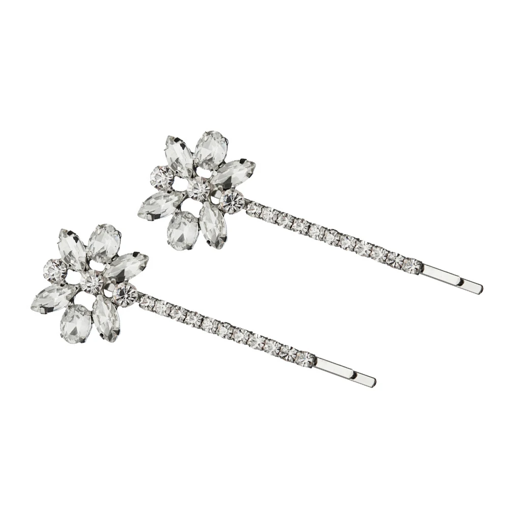 Rhinestone Hairpins Women Elegant Accessories Bobby Pins for Wedding Party Silver Color Clip Ornament Hair Ornaments Styling
Rhinestone Hairpins Women Elegant Accessories Bobby Pins for Wedding Party Silver Color Clip Ornament Hair Ornaments Styling