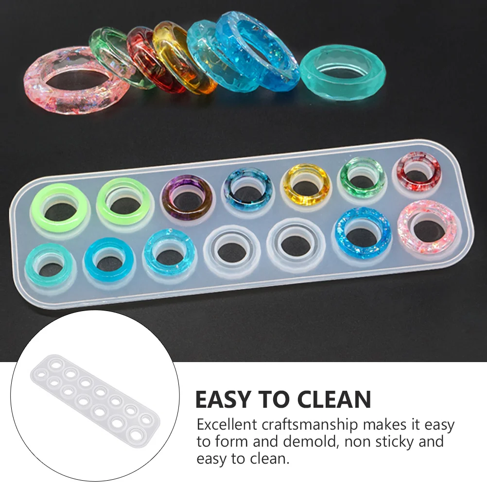 2pcs Silicone Ring Mold Diy Epoxy Jewelry Making Craft Crystal Finger Casting Mold Non-Stick Easy Release Jewelry Making
2pcs Silicone Ring Mold Diy Epoxy Jewelry Making Craft Crystal Finger Casting Mold Non-Stick Easy Release Jewelry Making