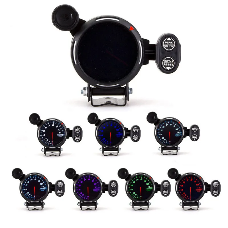 3.15 Inch 80mm Tachometer Car Modified Racing Gauge LED Digital Display 7 Colors Change Automobile Instrument Auto Parts
3.15 Inch 80mm Tachometer Car Modified Racing Gauge LED Digital Display 7 Colors Change Automobile Instrument Auto Parts