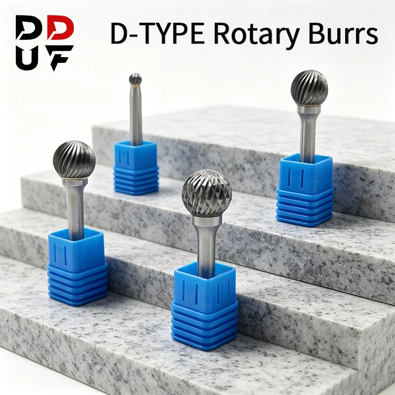 DDUF D DX Type Carbide Rotary Burrs 6-16mm Spherical Heads Single Double Flute Tungsten Tools for Metal Deburring Engraving
DDUF D DX Type Carbide Rotary Burrs 6-16mm Spherical Heads Single Double Flute Tungsten Tools for Metal Deburring Engraving
