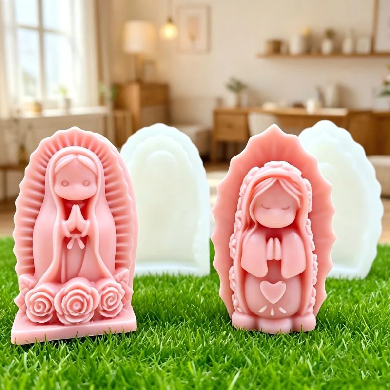 Prayer Girl Angel Silicone Candle Mold, DIY Relief Rose Love Angel Virgin Candle Gypsum Cement Soap Craft Mold, Home Gifts
Prayer Girl Angel Silicone Candle Mold, DIY Relief Rose Love Angel Virgin Candle Gypsum Cement Soap Craft Mold, Home Gifts