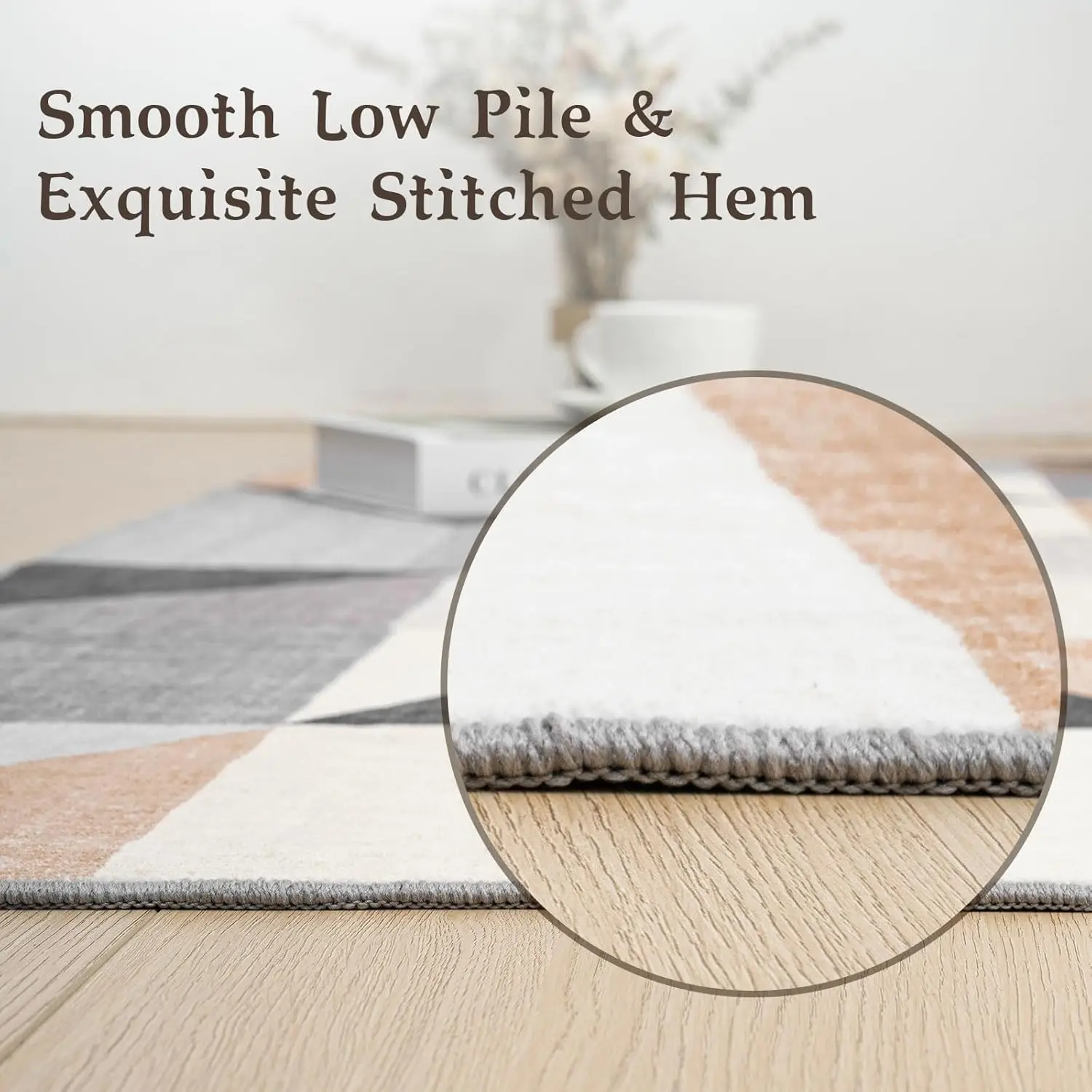 Washable Modern Area Rug - Geometric 10x14 Rugs for Living Room, Bedroom, Machine Washable Rug
Washable Modern Area Rug - Geometric 10x14 Rugs for Living Room, Bedroom, Machine Washable Rug