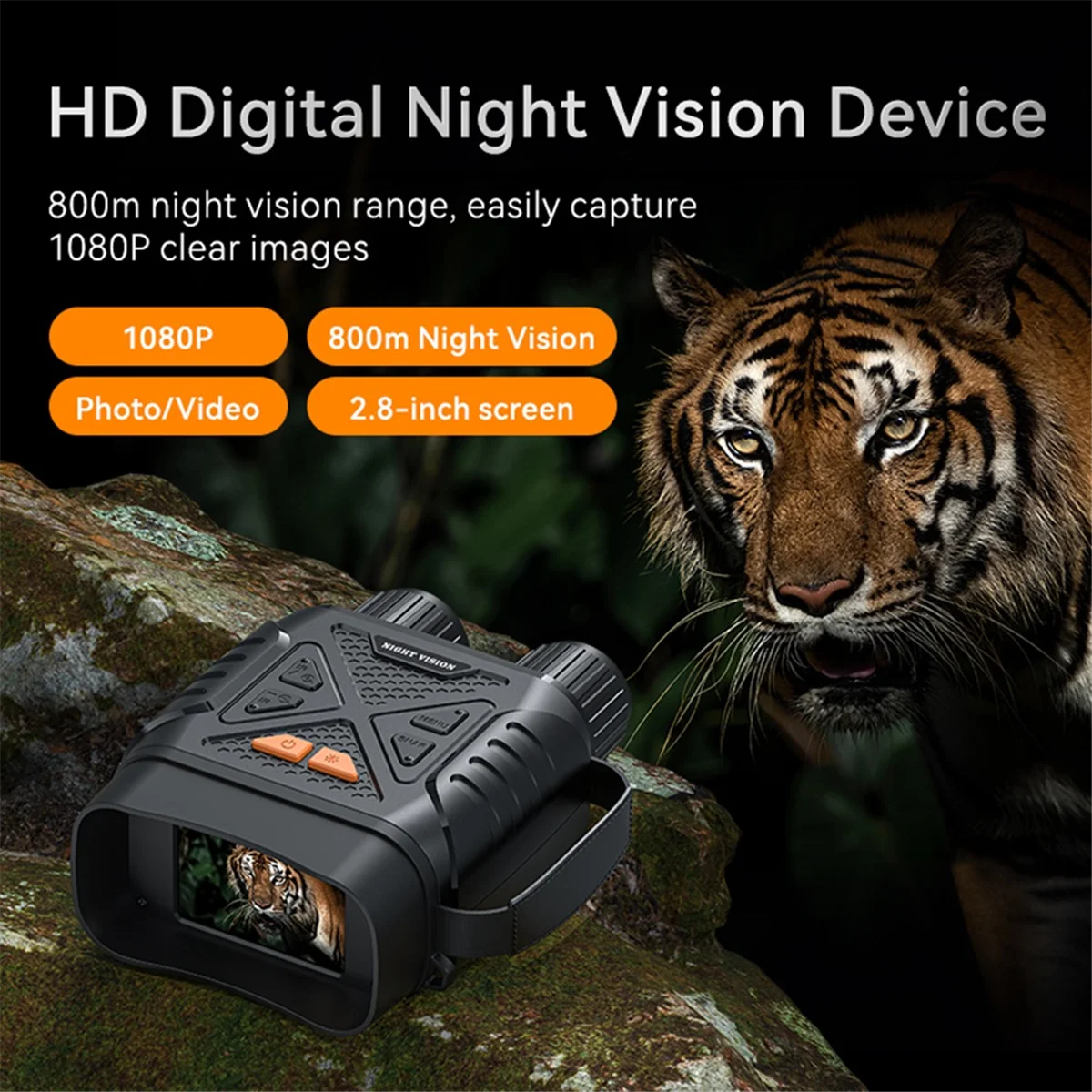 New 4K Low Light Full Color Night Vision Binoculars Large Screen Ultra High Definition Infrared Outdoor TelescopeJAS
New 4K Low Light Full Color Night Vision Binoculars Large Screen Ultra High Definition Infrared Outdoor TelescopeJAS