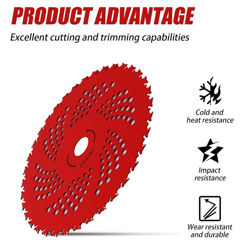 Lawn Mower Blade Alloy Brush Cutter Saw Blade 9 Inch 36 Teeth 230 Steel Manganese Steel Garden Tools
Lawn Mower Blade Alloy Brush Cutter Saw Blade 9 Inch 36 Teeth 230 Steel Manganese Steel Garden Tools