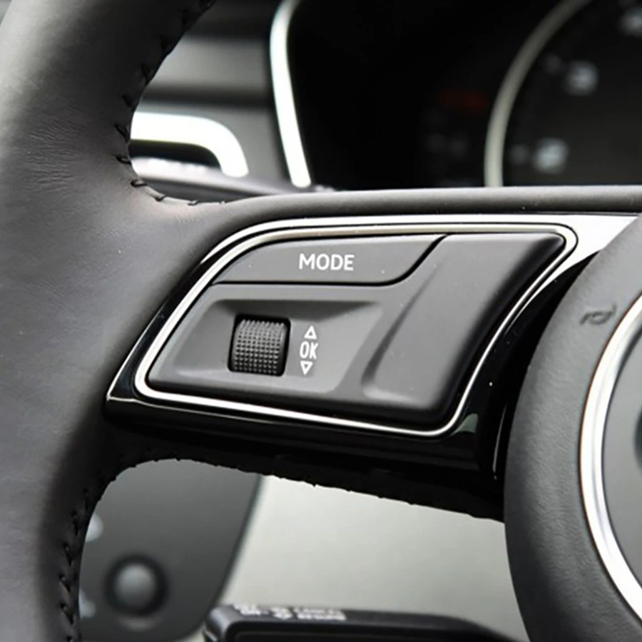 Car Steering Wheel Buttons Trim Cover Stickers for-Audi Q3 Q5 A1 A3 8V A4 B9 B8 A5 A7 2018 Low Version Car Styling
Car Steering Wheel Buttons Trim Cover Stickers for-Audi Q3 Q5 A1 A3 8V A4 B9 B8 A5 A7 2018 Low Version Car Styling