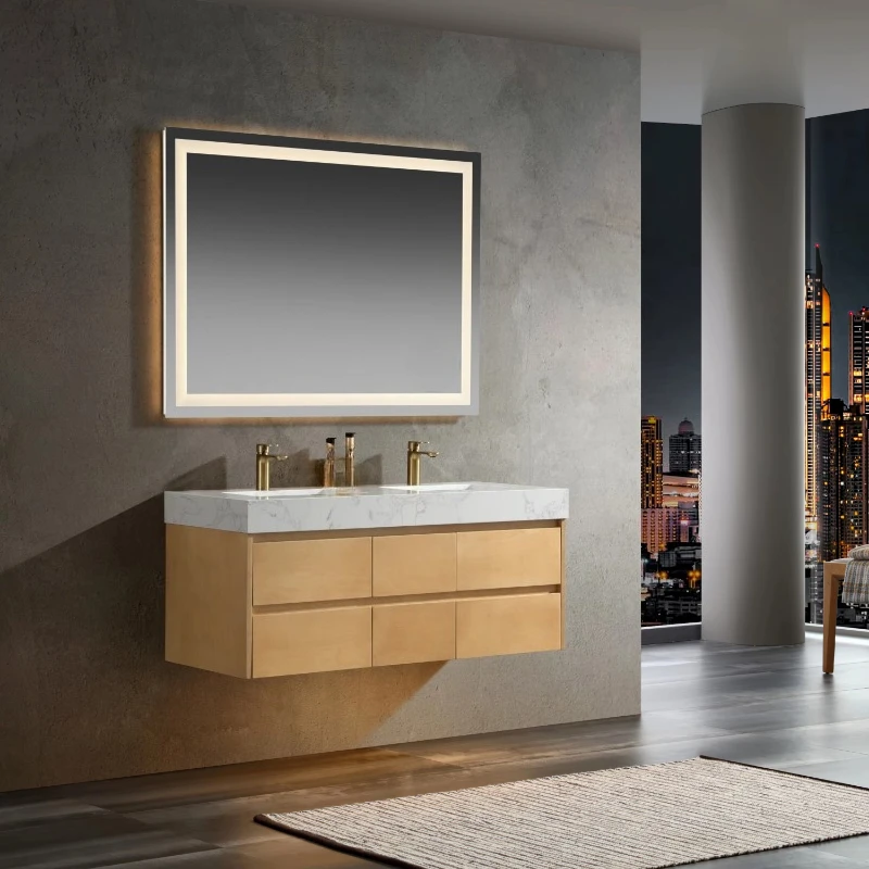 Maple floating bathroom sink solid birch 12mm sintered stone double-layer embedded sink
Maple floating bathroom sink solid birch 12mm sintered stone double-layer embedded sink