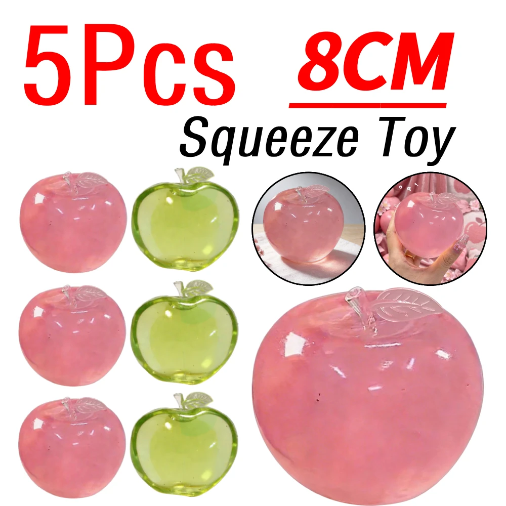 5Pcs Squishy Apple Stress Ball Fidget Sensory Toy for Adults Anti-Stress Sensory Fidget Toys Transparent Realistic Color Fruit
5Pcs Squishy Apple Stress Ball Fidget Sensory Toy for Adults Anti-Stress Sensory Fidget Toys Transparent Realistic Color Fruit
