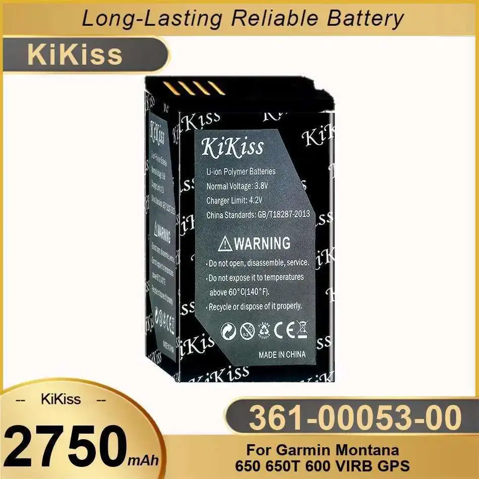 2750Mah Gps Battery Premium Replacement 361-00053-00 For Garmin Montana 650 650T 600 Virb
2750Mah Gps Battery Premium Replacement 361-00053-00 For Garmin Montana 650 650T 600 Virb