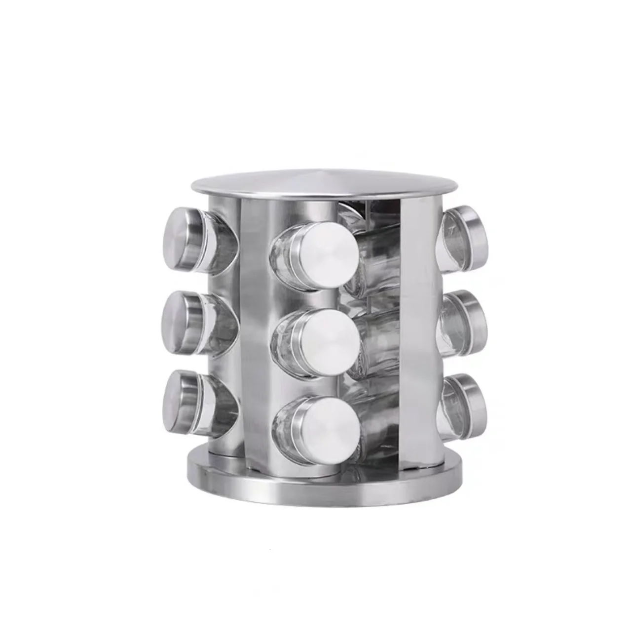 1pc Spice Racks, 360° Rotating Spice Rack, Household Rotating Seasoning Jar, Stainless Iron Spice Shelf, Kitchen Supplies
1pc Spice Racks, 360° Rotating Spice Rack, Household Rotating Seasoning Jar, Stainless Iron Spice Shelf, Kitchen Supplies