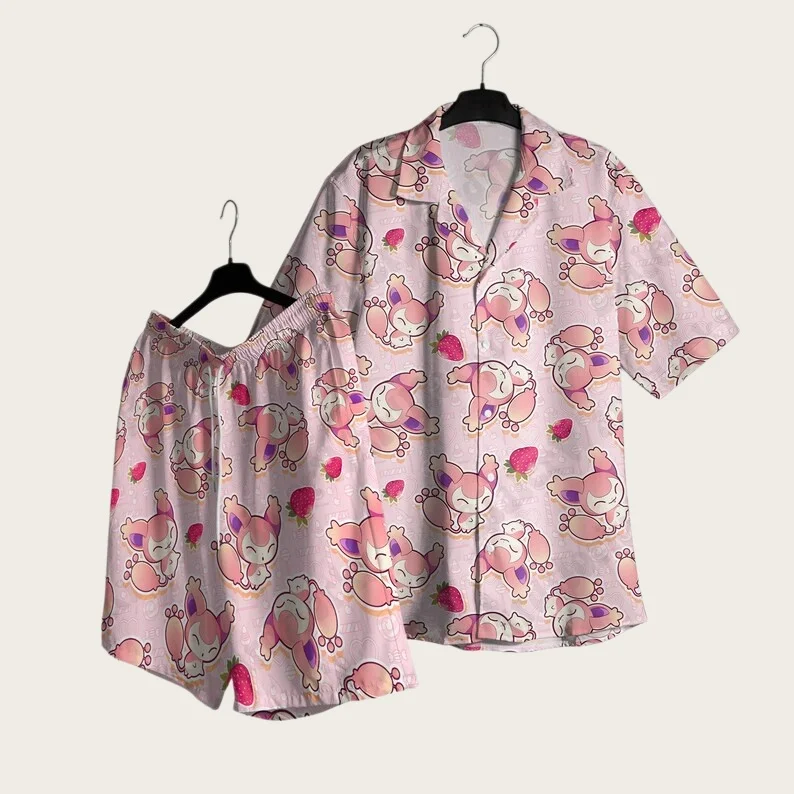 2026 HotSelling Skitty Summer Men Hawaiian Shirt Shorts Set Women Home Casual Loose Fitting Anime Pajamas Tshirt Shorts Set Gift
2026 HotSelling Skitty Summer Men Hawaiian Shirt Shorts Set Women Home Casual Loose Fitting Anime Pajamas Tshirt Shorts Set Gift