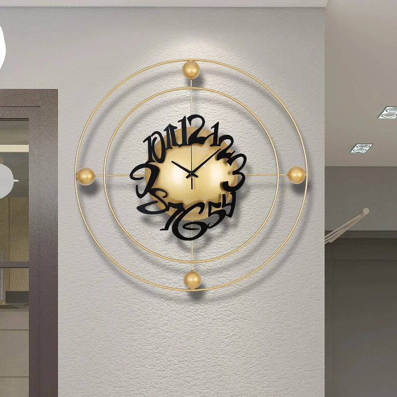 20Inch Luxury Metal Wall Clock Minimalist Living Room Mute Clocks Creativity Watch Restaurant Bedroom Quartz Clock Home Decor
20Inch Luxury Metal Wall Clock Minimalist Living Room Mute Clocks Creativity Watch Restaurant Bedroom Quartz Clock Home Decor