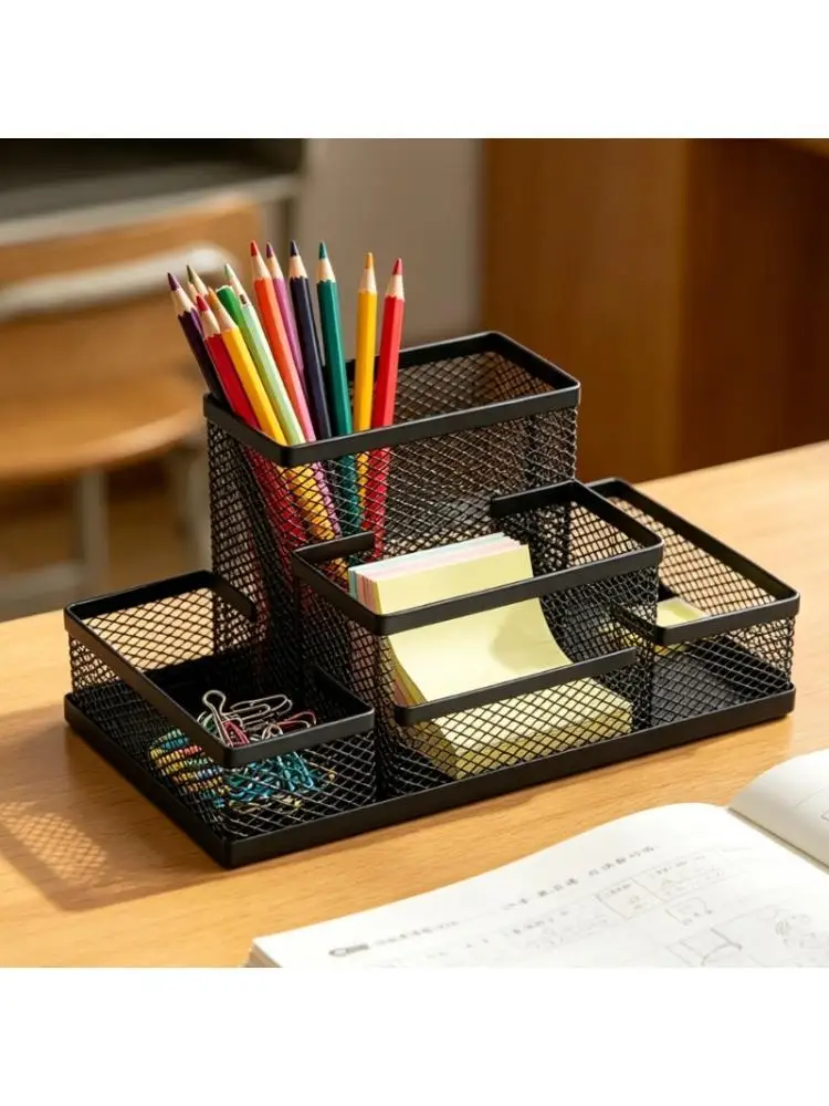 R53C Multi-Compartments Pen Organiser Metal Pen Stand for Pencil Marker Note Paper
R53C Multi-Compartments Pen Organiser Metal Pen Stand for Pencil Marker Note Paper