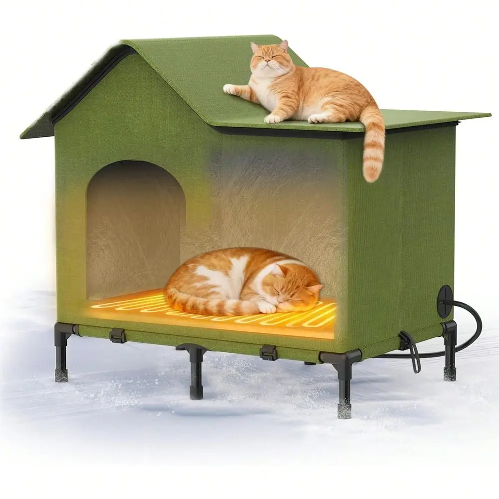 Cat House, Heated Cat Bed Kitty Shelter, Heated Cat House For Pets In Winter, Warm Home For Stray Cat
Cat House, Heated Cat Bed Kitty Shelter, Heated Cat House For Pets In Winter, Warm Home For Stray Cat