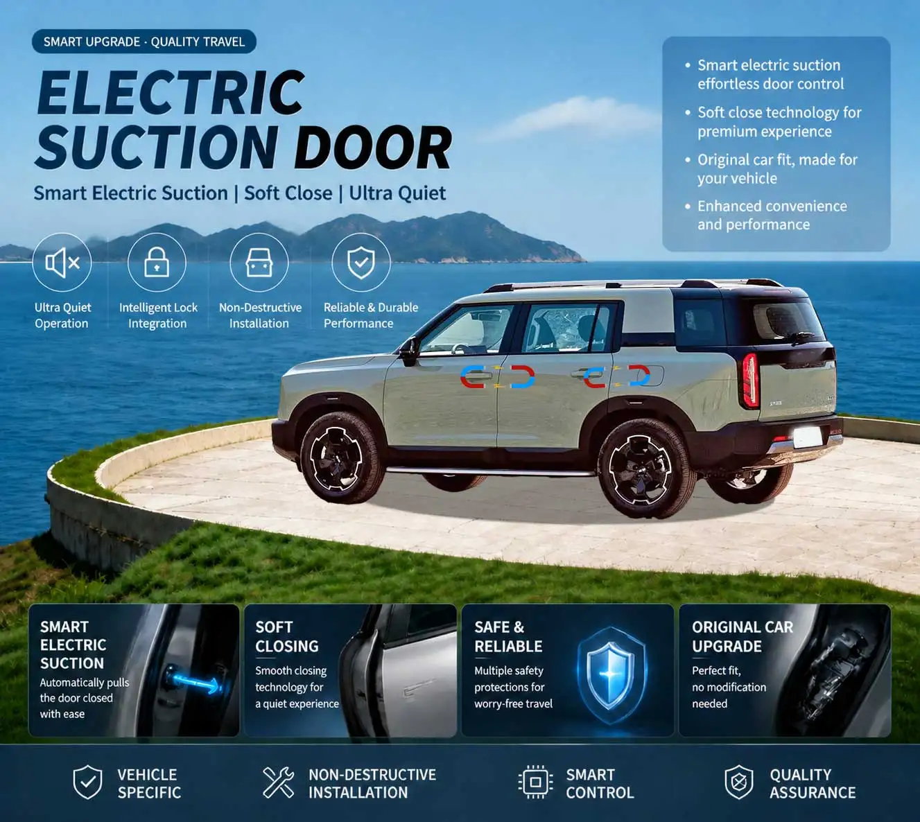Car Specific Car Modification Auto Suction Soft Close Door Modification Parts & Accessories For Beijing BJ30 BAIC BJ30 B30 2024+
Car Specific Car Modification Auto Suction Soft Close Door Modification Parts & Accessories For Beijing BJ30 BAIC BJ30 B30 2024+