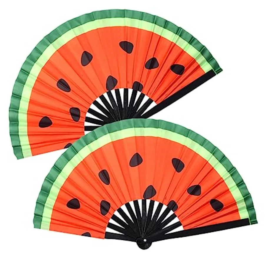 2 PCS Large Folding Hand Fan, Rave Fan Clack Folding Hand Fan Chinese/Japanese Nylon-Cloth Folding Fan for Festival, Dance, Per
2 PCS Large Folding Hand Fan, Rave Fan Clack Folding Hand Fan Chinese/Japanese Nylon-Cloth Folding Fan for Festival, Dance, Per