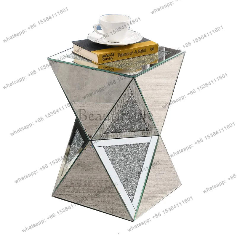Nordic INS light luxury glass living room small coffee table modern corner table mirror furniture 0460A
Nordic INS light luxury glass living room small coffee table modern corner table mirror furniture 0460A
