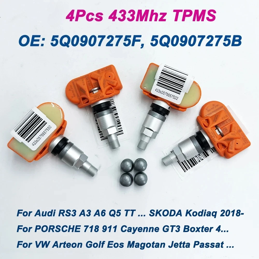 New TPMS Tyre Sensor 5Q0907275F 5Q0907275B 5Q0907275 3AA998275 5Q0998270 5Q0998270B For Audi Q7 A6 RS3 VW Jetta P-ORSCHE 718 911
New TPMS Tyre Sensor 5Q0907275F 5Q0907275B 5Q0907275 3AA998275 5Q0998270 5Q0998270B For Audi Q7 A6 RS3 VW Jetta P-ORSCHE 718 911