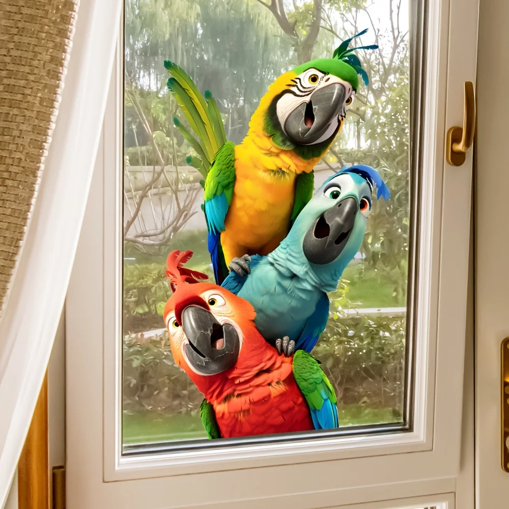 Tropical Colorful Parrot Glass Sticker, Wall Sticker, Bedroom, Toilet and Home Decor Waterproof Decals S971
Tropical Colorful Parrot Glass Sticker, Wall Sticker, Bedroom, Toilet and Home Decor Waterproof Decals S971