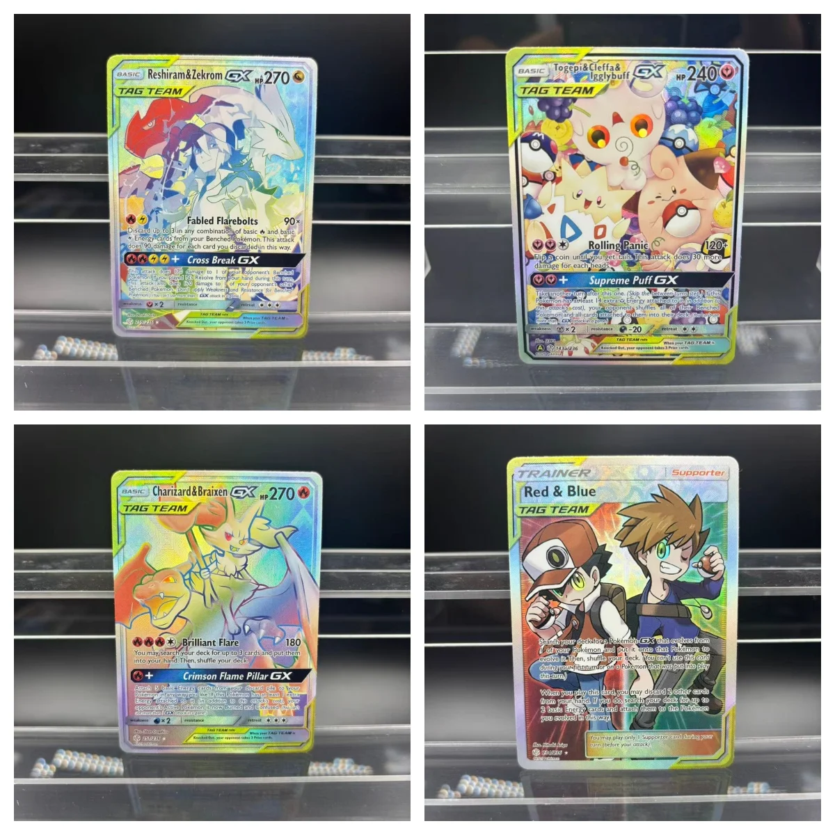 DIY PTCG Collection Cards Zekrom Umbreon Espeon Mewtwo GX EN Self Made Single Card Classic Game Anime Card Gift Toy
DIY PTCG Collection Cards Zekrom Umbreon Espeon Mewtwo GX EN Self Made Single Card Classic Game Anime Card Gift Toy