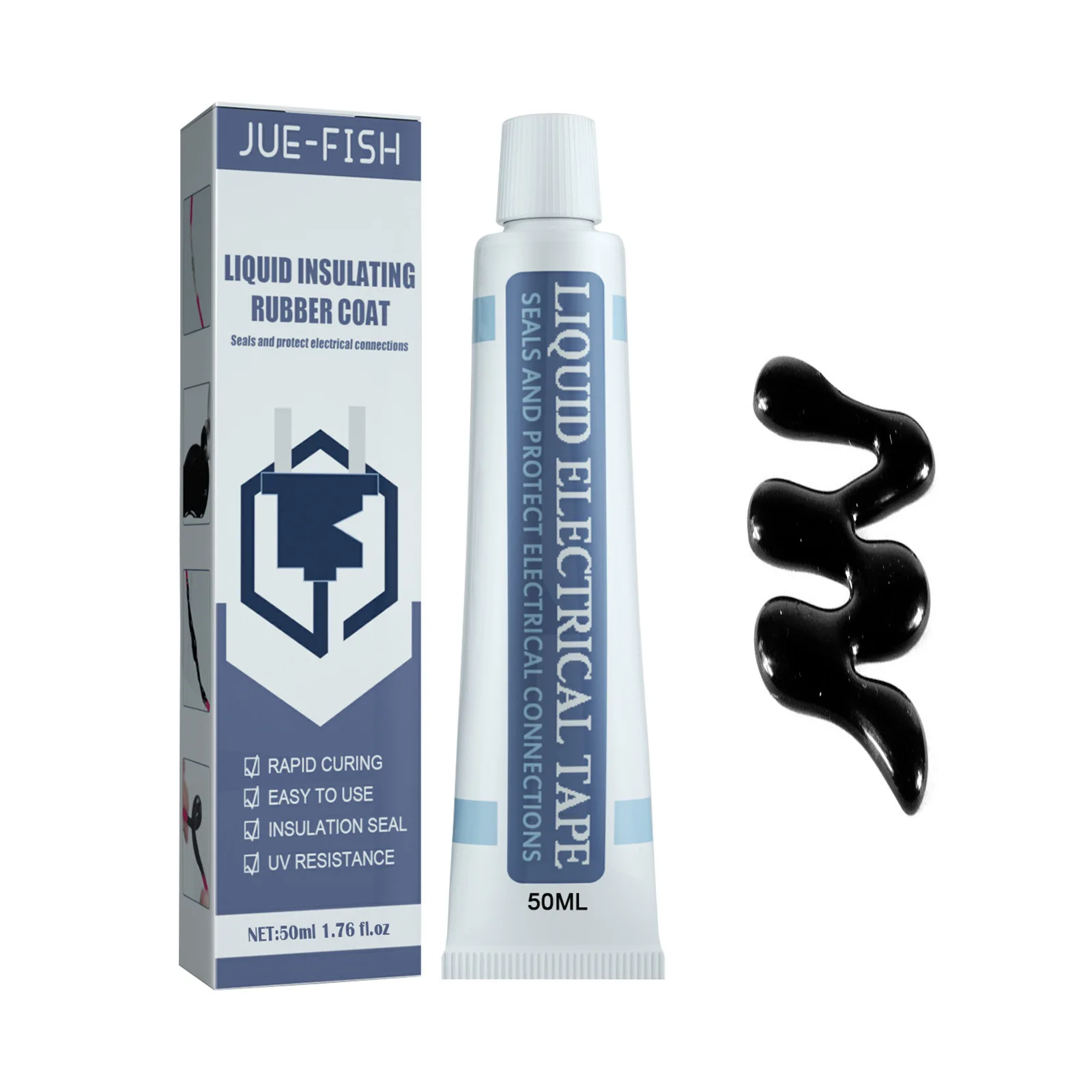 Liquid Insulating Tape (Black 50ml), Lithium Battery Sealant, Circuit Board Waterproof Bonding, Flame-Retardant, High-Temperature Resistant
Liquid Insulating Tape (Black 50ml), Lithium Battery Sealant, Circuit Board Waterproof Bonding, Flame-Retardant, High-Temperature Resistant