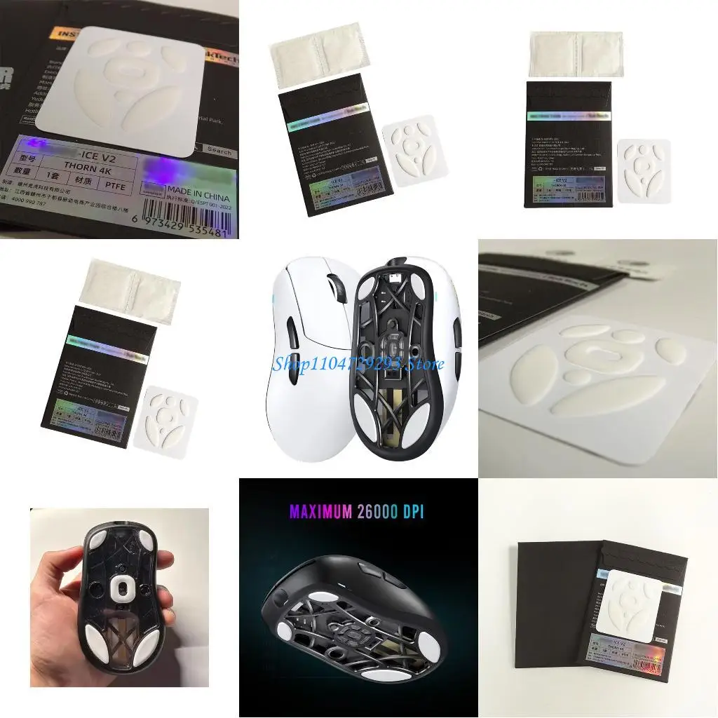 Y2GD 1Pack Ice Mouse Skates for Fnatic Thorn 4K Mouse Feet Pad Glides Curveds Feet
Y2GD 1Pack Ice Mouse Skates for Fnatic Thorn 4K Mouse Feet Pad Glides Curveds Feet