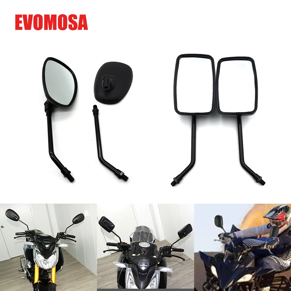 Motorcycle Side Mirror Rearview Mirrors 10mm M10 Universal Black HD Handlebar Rear View Mirror Electric Vehicle Reversing Mirror
Motorcycle Side Mirror Rearview Mirrors 10mm M10 Universal Black HD Handlebar Rear View Mirror Electric Vehicle Reversing Mirror