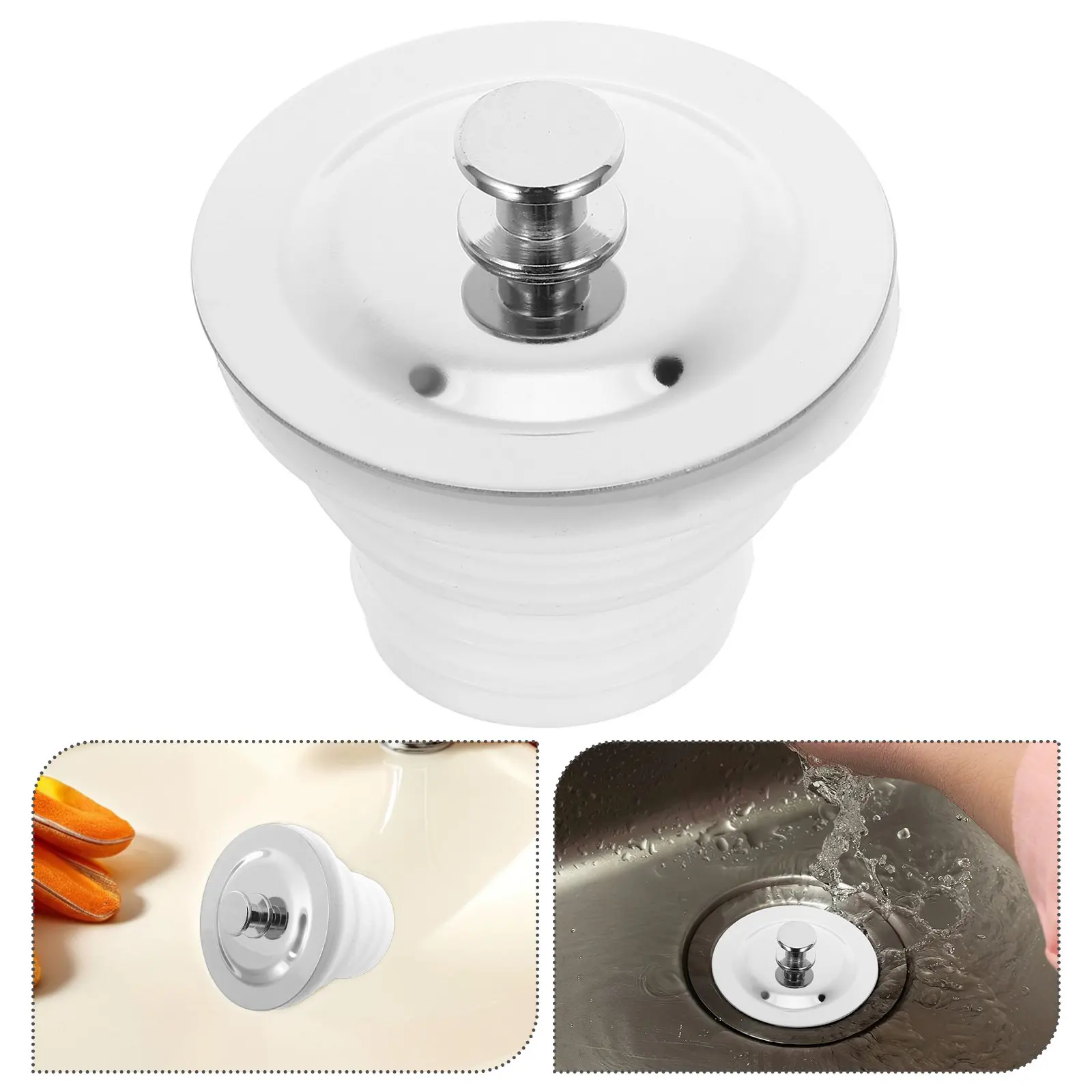 Stainless Steel Bathroom Sink Stopper Plug Cover Leak Proof Wash Basin Drain Sealing Plug for Bathtubs Laundry Utility Sink
Stainless Steel Bathroom Sink Stopper Plug Cover Leak Proof Wash Basin Drain Sealing Plug for Bathtubs Laundry Utility Sink