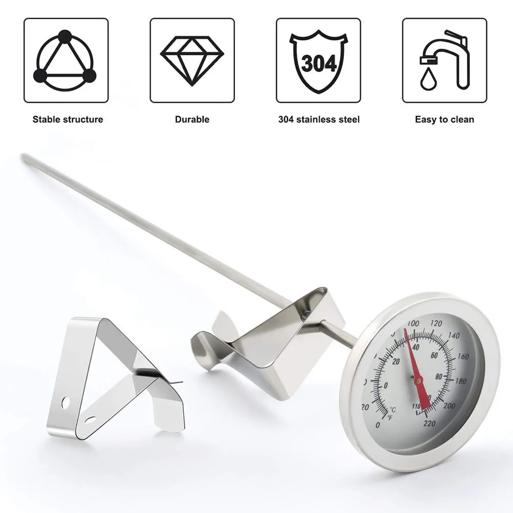 6pcs Coffee Cup Clip Thermometer Food Grade Stainless Steel Meat Probe Holder Lightweight Portable Storage Use
6pcs Coffee Cup Clip Thermometer Food Grade Stainless Steel Meat Probe Holder Lightweight Portable Storage Use