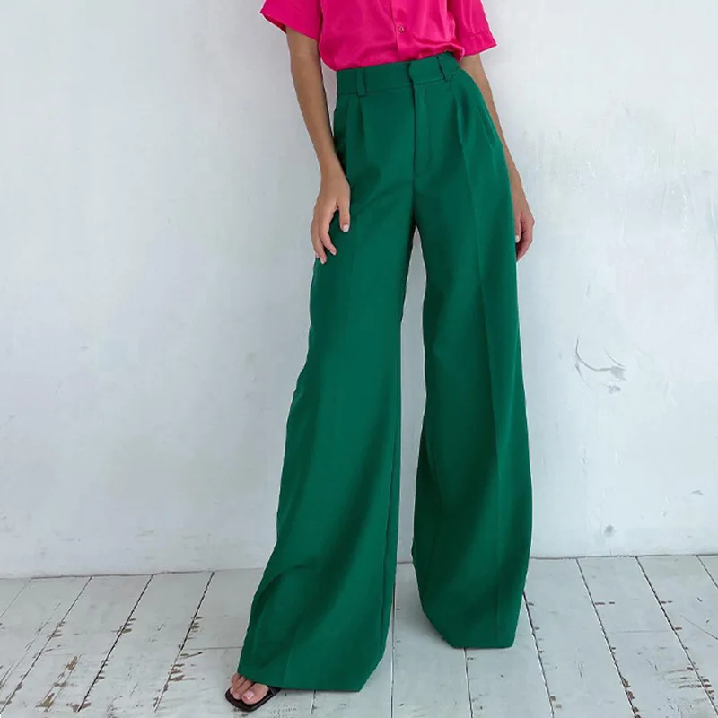 Summer Women Casual Pleated Wide Leg Minimalist Pants Soft Comfort Casual Loose Slacks Trousers Office Lady Long Suit Pants 2024
Summer Women Casual Pleated Wide Leg Minimalist Pants Soft Comfort Casual Loose Slacks Trousers Office Lady Long Suit Pants 2024