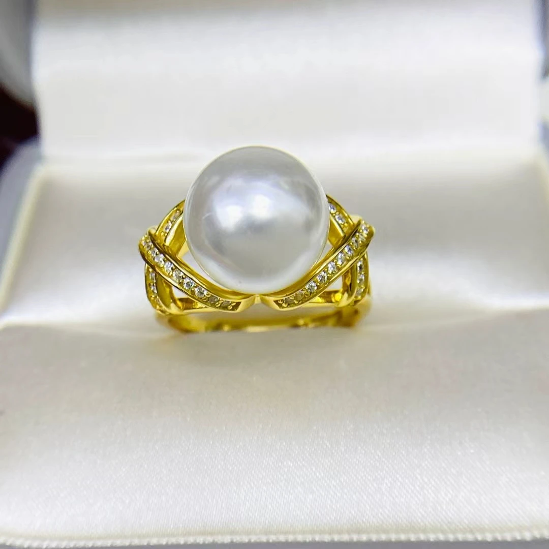 925 Sterling Silver Adjustable Ring Mount Settings Findings Mountings Accessory Parts for 11-12mm Pearls 5pcs/lot
925 Sterling Silver Adjustable Ring Mount Settings Findings Mountings Accessory Parts for 11-12mm Pearls 5pcs/lot