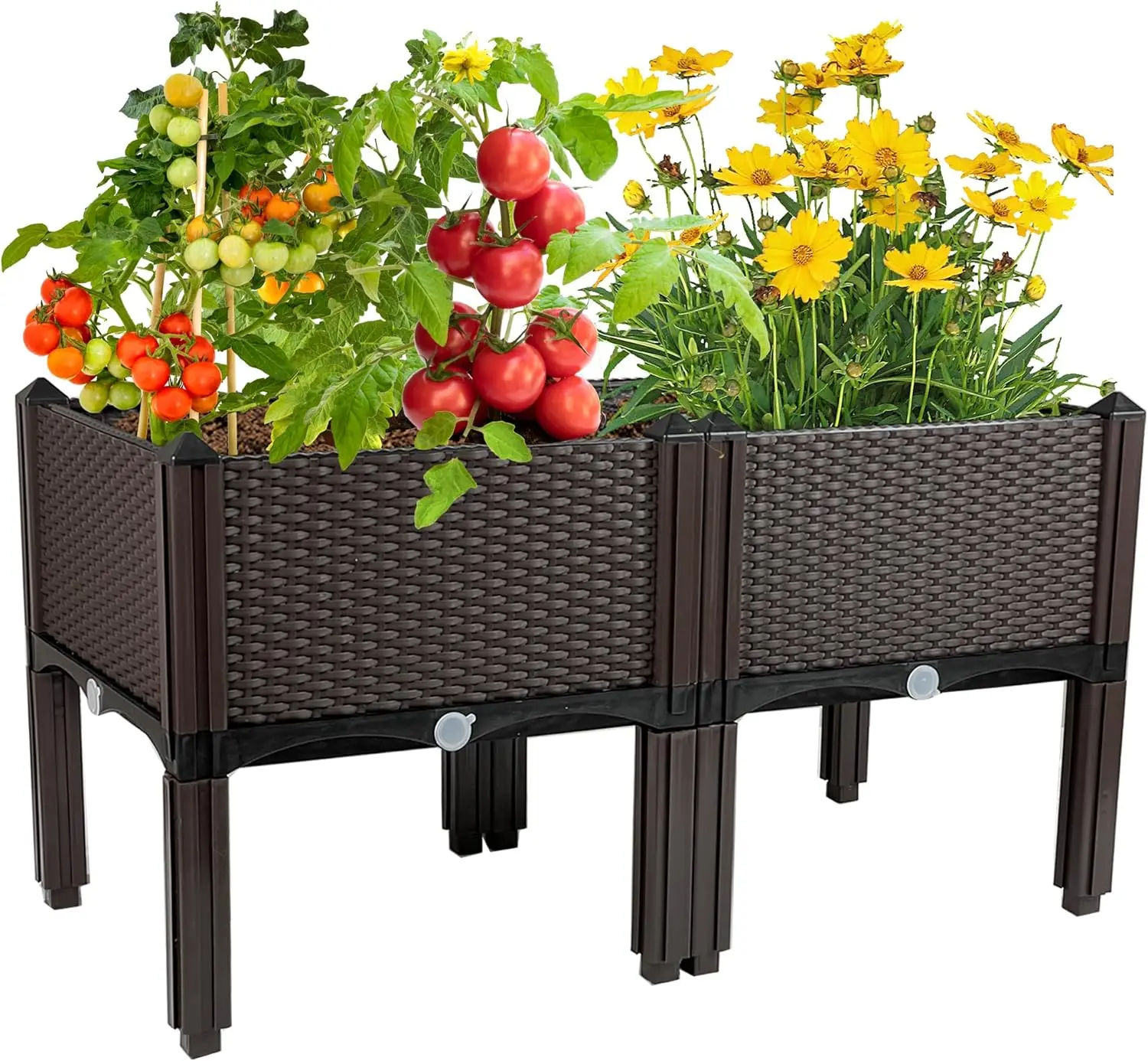 Raised Garden Bed Planters for Outdoor Plants with Legs Elevated Rectangular Planter Boxes Garden Patio Balcony Deck for
Raised Garden Bed Planters for Outdoor Plants with Legs Elevated Rectangular Planter Boxes Garden Patio Balcony Deck for