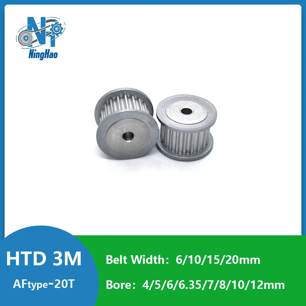 HTD3M 20Teeth AFtype Timing Pulley Belt Width 6/10/15/20mm Bore 4/5/6/6.35/7/8/10/12mm 3M 20T 3mm Pitch Synchronous Wheel 
HTD3M 20Teeth AFtype Timing Pulley Belt Width 6/10/15/20mm Bore 4/5/6/6.35/7/8/10/12mm 3M 20T 3mm Pitch Synchronous Wheel