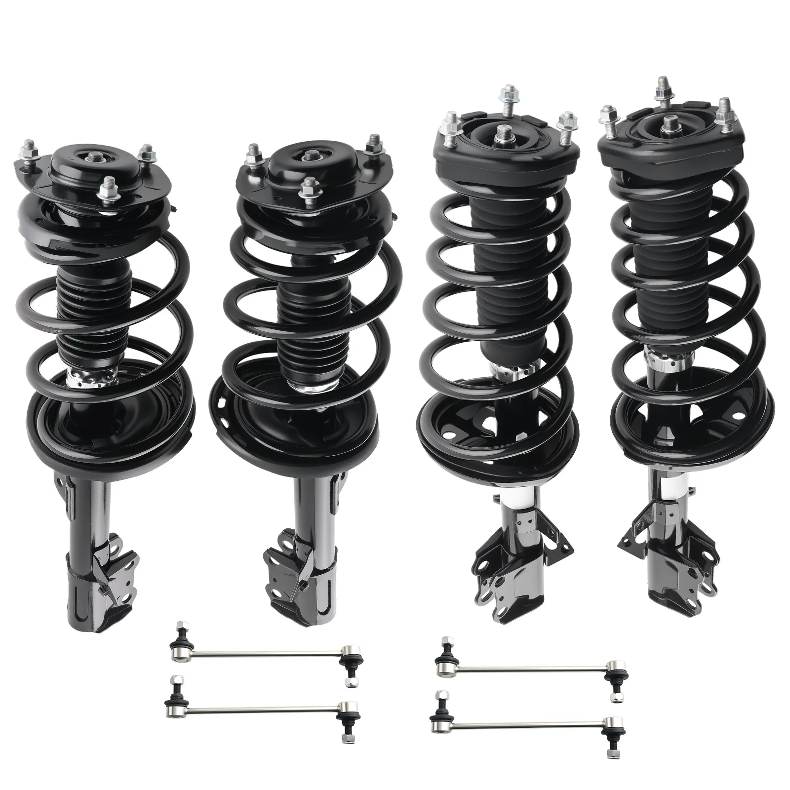 Set of 8 Front & Rear Struts w/ Spring Sway Bars for 2009-2012 AWD Toyota Venza
Set of 8 Front & Rear Struts w/ Spring Sway Bars for 2009-2012 AWD Toyota Venza