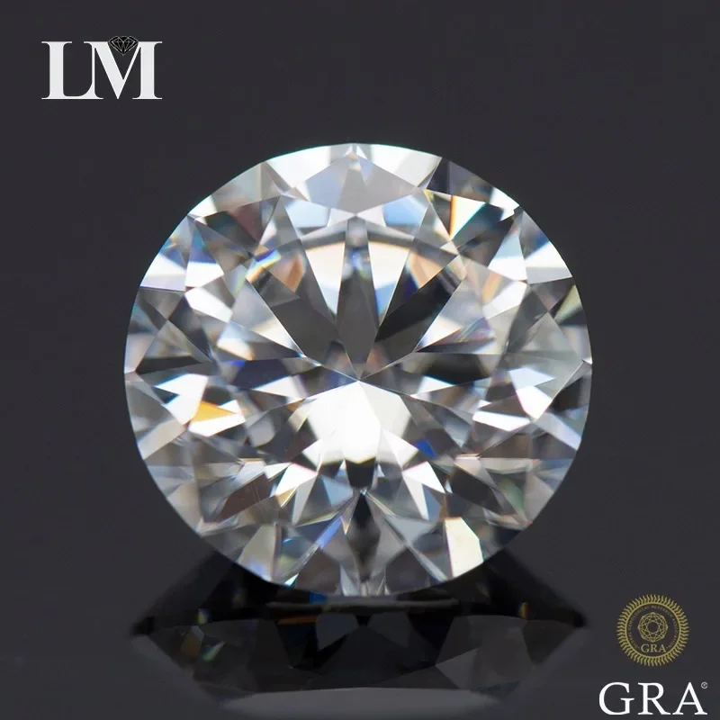 Wholesale Moissanite Stone Round Cut D Colour VVS1 1.0-12.0ct Lab Created Diamond Engagement Ring Earring Jewelry With GRA Cert
Wholesale Moissanite Stone Round Cut D Colour VVS1 1.0-12.0ct Lab Created Diamond Engagement Ring Earring Jewelry With GRA Cert