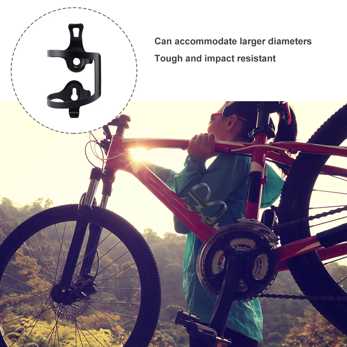 Aluminum Bottle Cage Handlebar Lightweight Mount Bike Water Holder Rack Universal
Aluminum Bottle Cage Handlebar Lightweight Mount Bike Water Holder Rack Universal