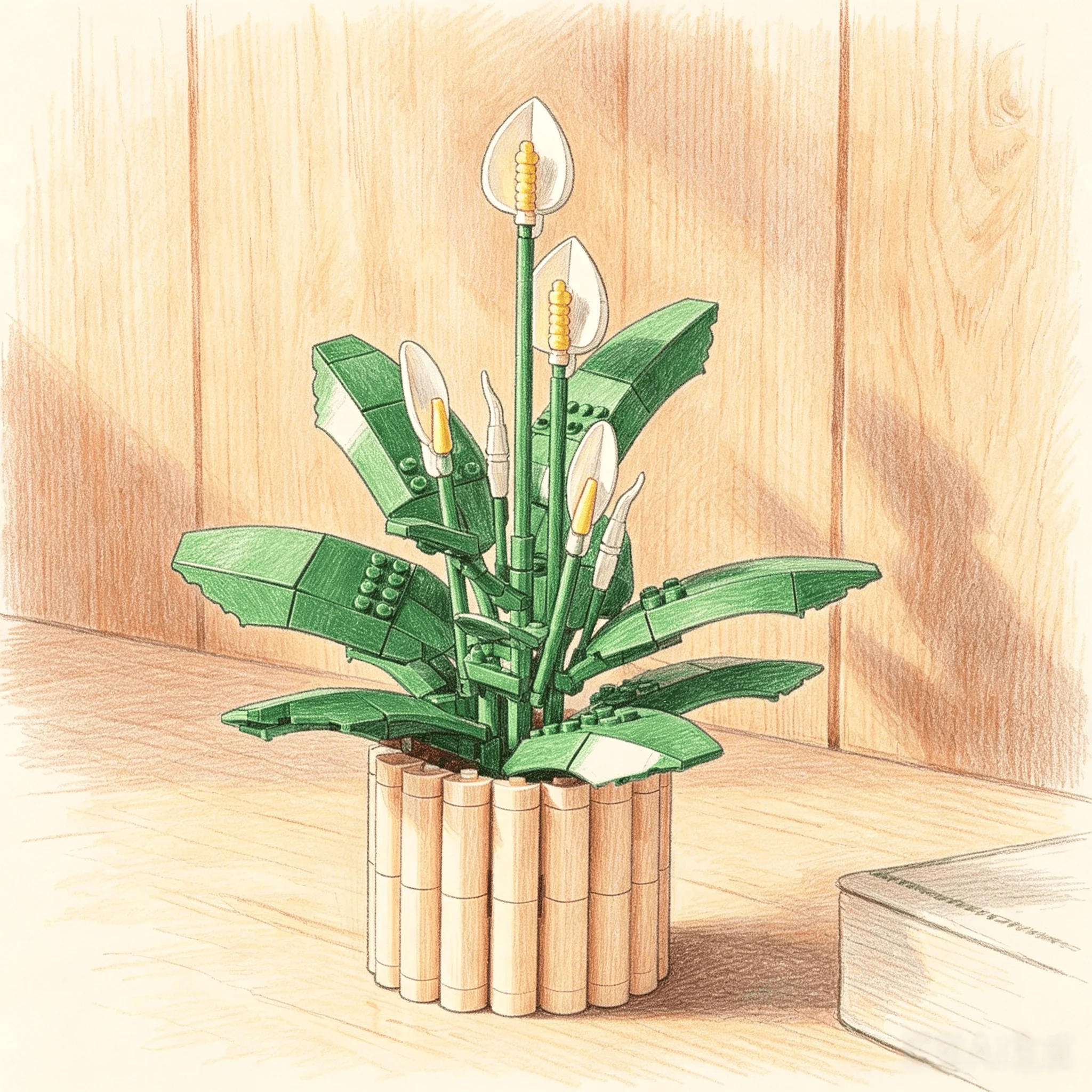 New 474pcs Botanical Flowers Peace Lily Building Block Puzzle Model Toy For Birthday Gifts Ornament Collection
New 474pcs Botanical Flowers Peace Lily Building Block Puzzle Model Toy For Birthday Gifts Ornament Collection