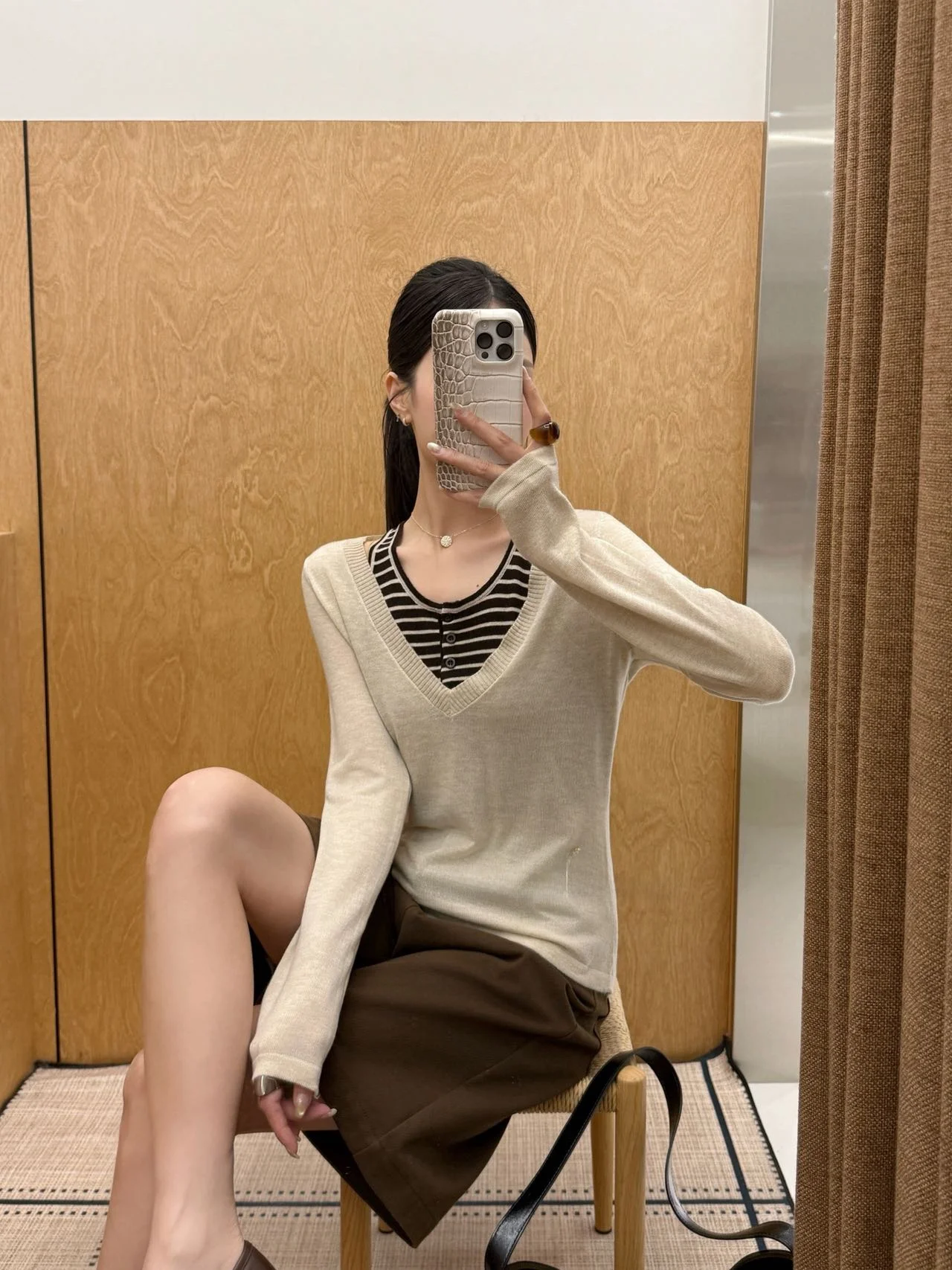 Spring 2026 Slim Fit Striped Color Block Knitted Top Casual Simple Fashion Daily Wear False Two-Piece Soft Korean Style Long ...
Spring 2026 Slim Fit Striped Color Block Knitted Top Casual Simple Fashion Daily Wear False Two-Piece Soft Korean Style Long ...