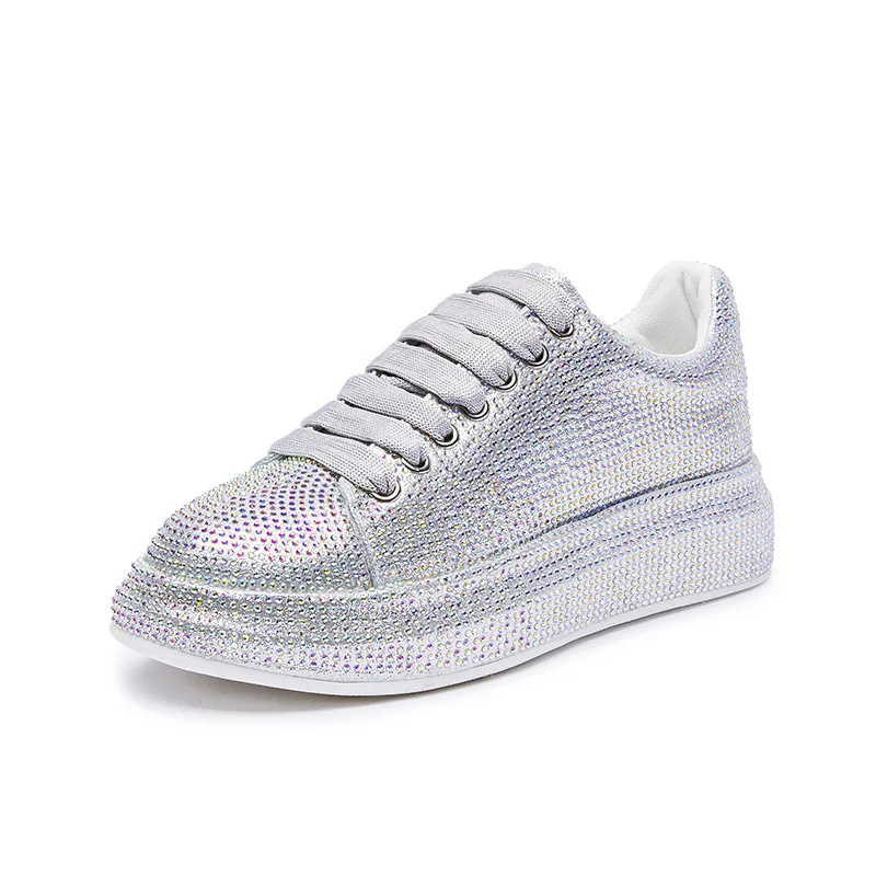 2026 Luxury Women's Sports Shoes New Printed Embroidery Designer Water Diamond Sports Shoes Shining Thick soled Vulcanized Shoes
2026 Luxury Women's Sports Shoes New Printed Embroidery Designer Water Diamond Sports Shoes Shining Thick soled Vulcanized Shoes