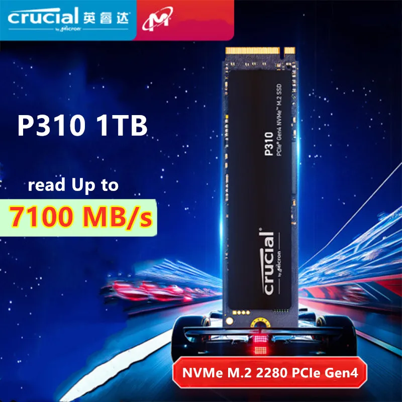 Crucial SSD P310 M.2 2280 1 ТБ 2 ТБ PCI-Express 4,0 x4 NVMe 3D NAND Внутренний твердотельный накопитель
Crucial SSD P310 M.2 2280 1 ТБ 2 ТБ PCI-Express 4,0 x4 NVMe 3D NAND Внутренний твердотельный накопитель