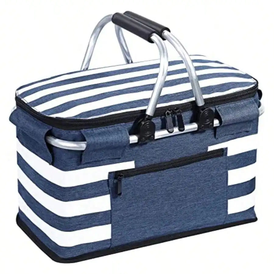 Collapsible Insulated Cooler Bag 26L With Lid And Dual Handles For Grocery Food Delivery Market Travel
Collapsible Insulated Cooler Bag 26L With Lid And Dual Handles For Grocery Food Delivery Market Travel