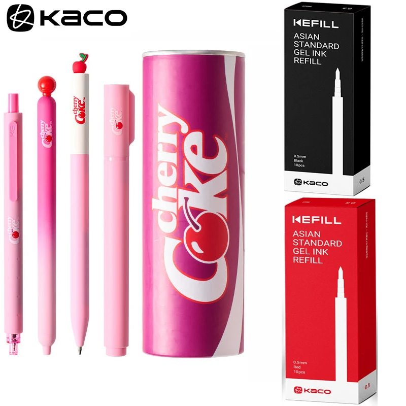KACO Cherry Coke Gift Gel Pen Set,Retro Soda Can Pens with Sakura Vibes,Smooth Writing&low center of gravity,Ideal BackTo School
KACO Cherry Coke Gift Gel Pen Set,Retro Soda Can Pens with Sakura Vibes,Smooth Writing&low center of gravity,Ideal BackTo School