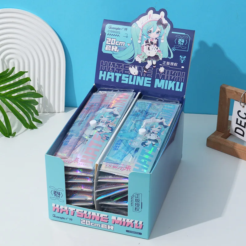 Cute Hatsune Miku simple creative sweet cartoon pattern student high-looking learning stationery plastic ruler four-piece set
Cute Hatsune Miku simple creative sweet cartoon pattern student high-looking learning stationery plastic ruler four-piece set