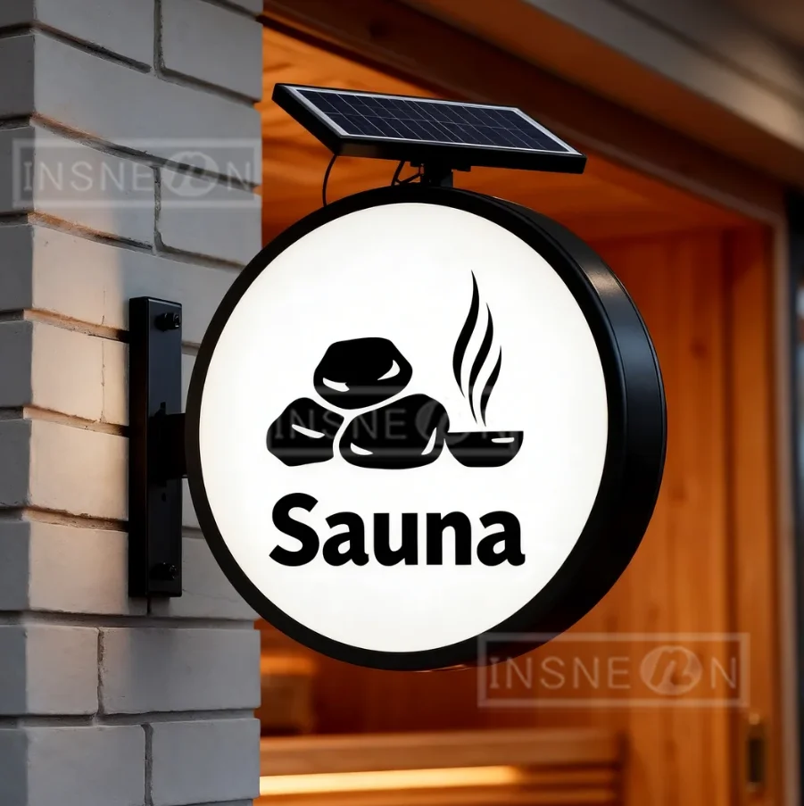 Custom Solar Energy Light Box Advertising Personalized Sign Business Logo Sauna Illuminated Round Double-sided Wall Deco Outdoor
Custom Solar Energy Light Box Advertising Personalized Sign Business Logo Sauna Illuminated Round Double-sided Wall Deco Outdoor