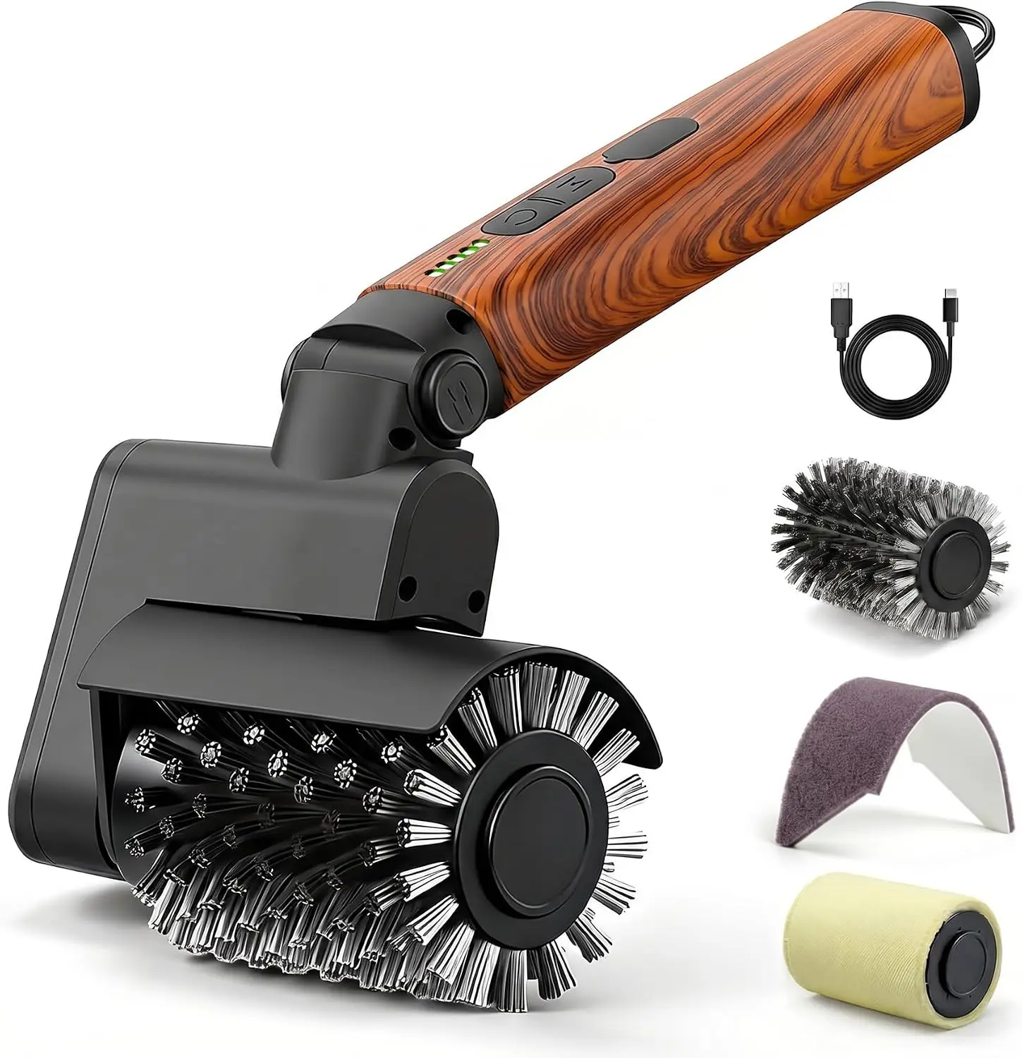 3-in-1 Electric Grill Brush Kit – Cordless BBQ Cleaner with Safe Metal Bristles, 2H Runtime, Waterproof & Dishwasher Safe (Red Wood Coating)
3-in-1 Electric Grill Brush Kit – Cordless BBQ Cleaner with Safe Metal Bristles, 2H Runtime, Waterproof & Dishwasher Safe (Red Wood Coating)