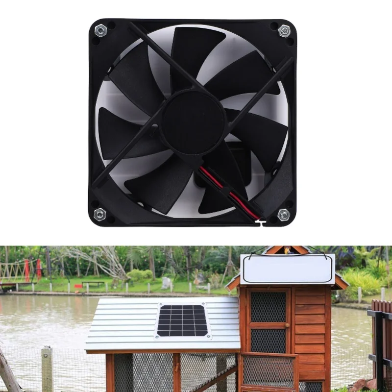 Monocrystalline Solar Panel Vent Fan 2 In 1 Integrated Design 3W Solar Powered Exhaust Fan For Shed Chicken Coop Greenhouse
Monocrystalline Solar Panel Vent Fan 2 In 1 Integrated Design 3W Solar Powered Exhaust Fan For Shed Chicken Coop Greenhouse