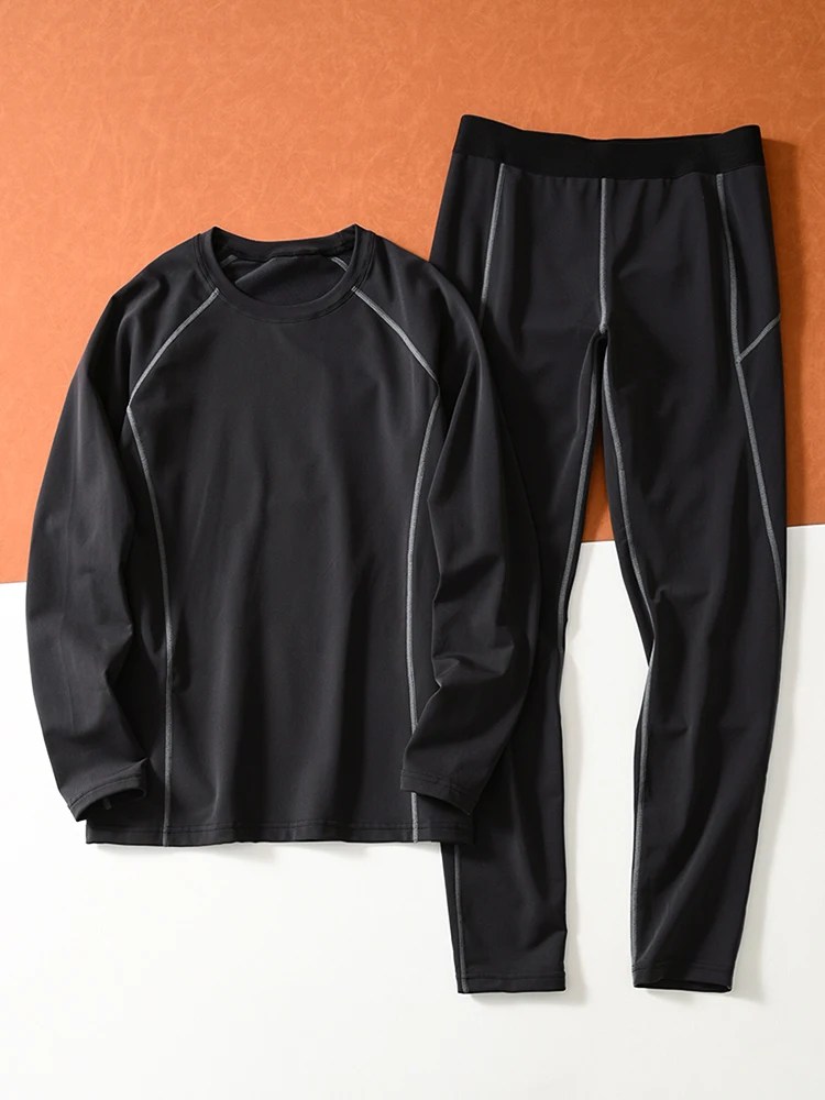 Thickened Fleece Warm Underwear Set Men's Composite Elastic Comfortable Long Pants Long Sleeve round Neck Home Clothes
Thickened Fleece Warm Underwear Set Men's Composite Elastic Comfortable Long Pants Long Sleeve round Neck Home Clothes