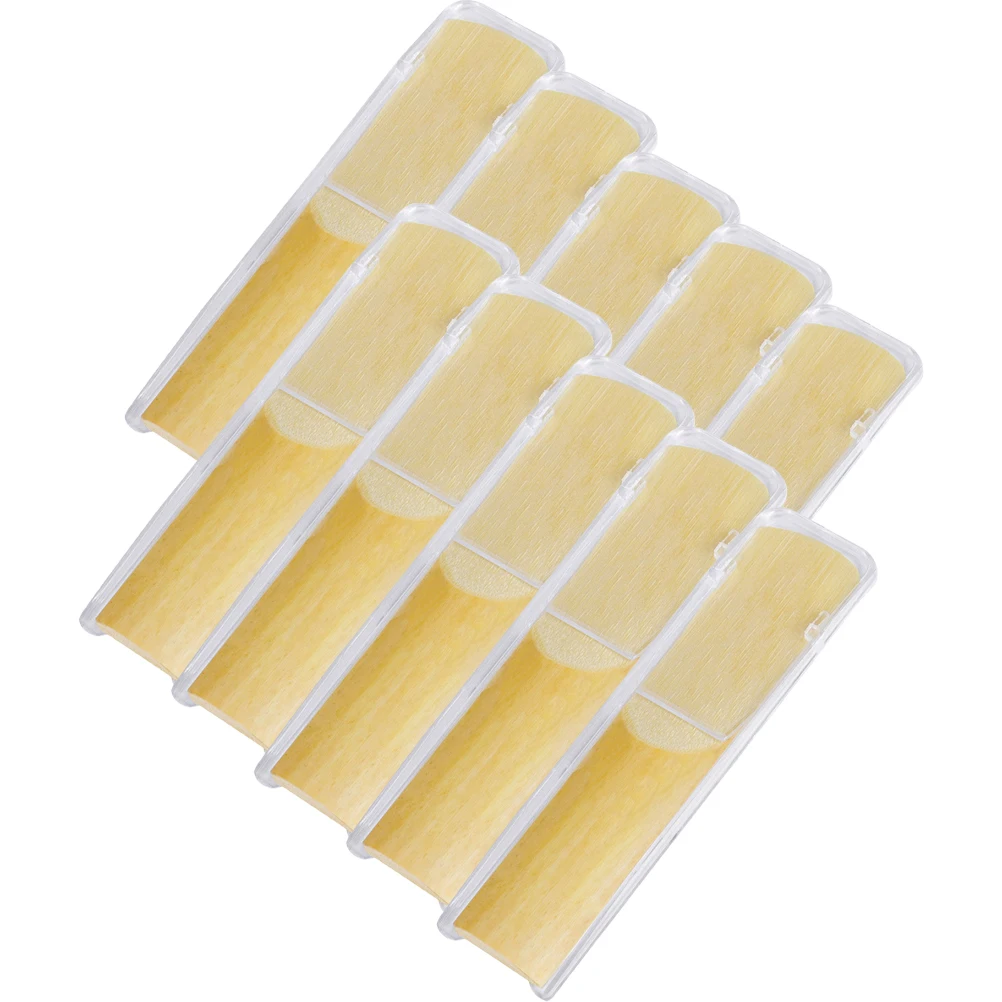 10Pcs 2.5 Sax Reeds Professional Grade Tenor Saxophone Reeds Handcrafted Strong Durability Ideal for Beginners and Experts
10Pcs 2.5 Sax Reeds Professional Grade Tenor Saxophone Reeds Handcrafted Strong Durability Ideal for Beginners and Experts