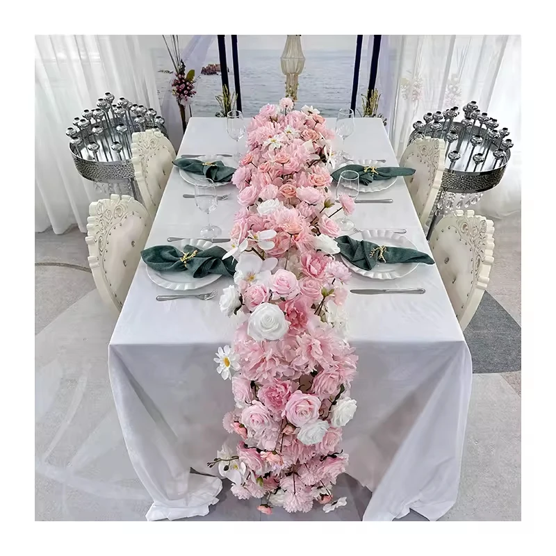 Uflower 50-200cm Pink Atficial Flower Row Runner Elegant Artificial Center Stage Background for Wedding Party Home Decoration
Uflower 50-200cm Pink Atficial Flower Row Runner Elegant Artificial Center Stage Background for Wedding Party Home Decoration