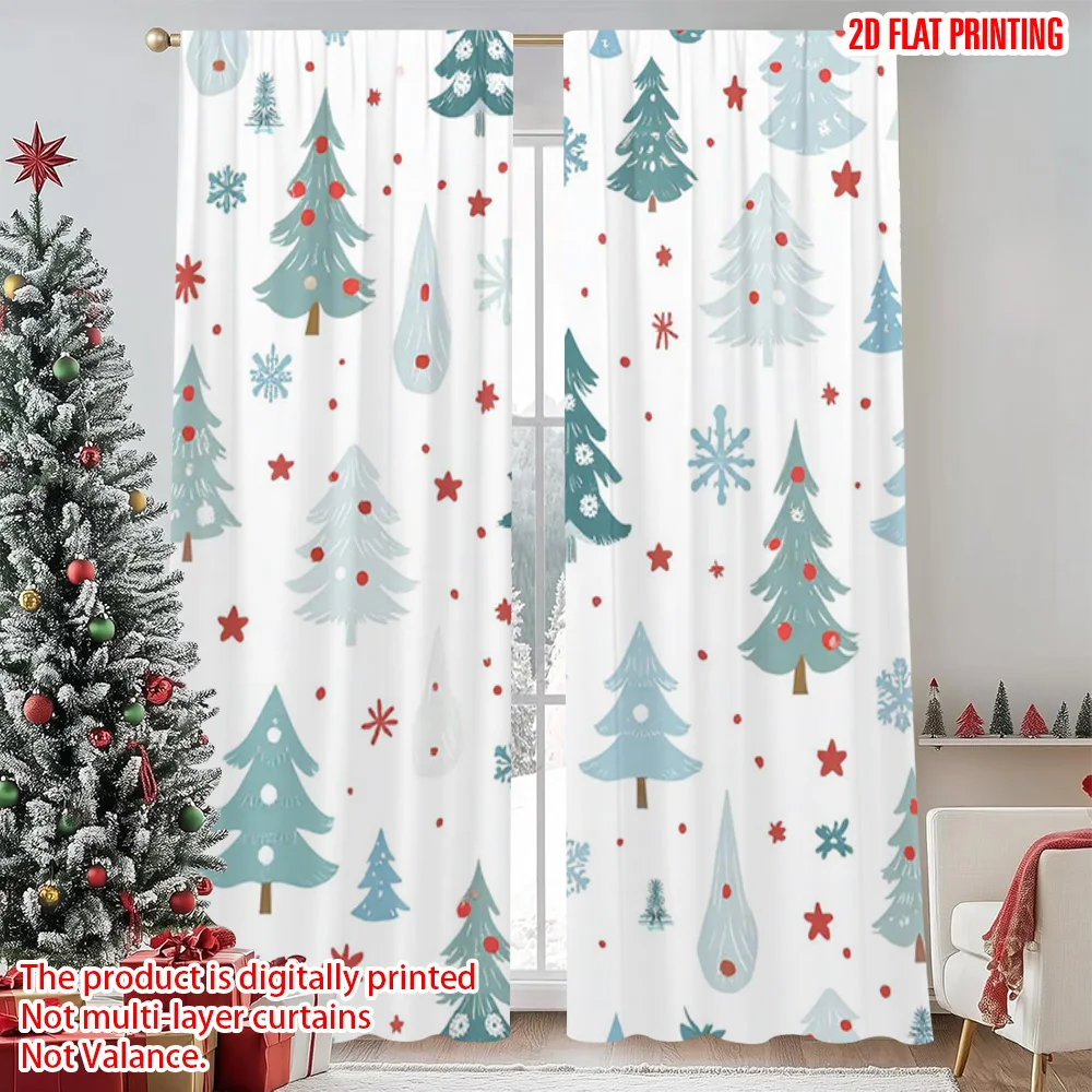 2pcs 2D flat printing Merry Christmas Popular Curtain Christmas presents White holidays Versatile Polyester Fabric Without
2pcs 2D flat printing Merry Christmas Popular Curtain Christmas presents White holidays Versatile Polyester Fabric Without